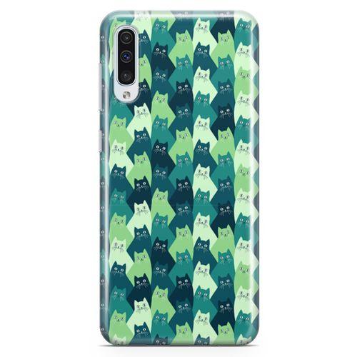 Samsung Galaxy A70 Kılıf Birmanya Kedileri Arka Kapak Koruma Desenli Full Koruyucu