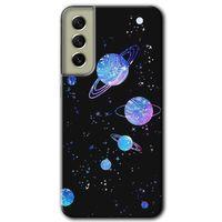 Potkal Hediye Fabrikası Samsung Galaxy S21 FE HD Baskılı Kılıf + 9D Tam Ekran Koruyucu - Samanyolu Galaksi