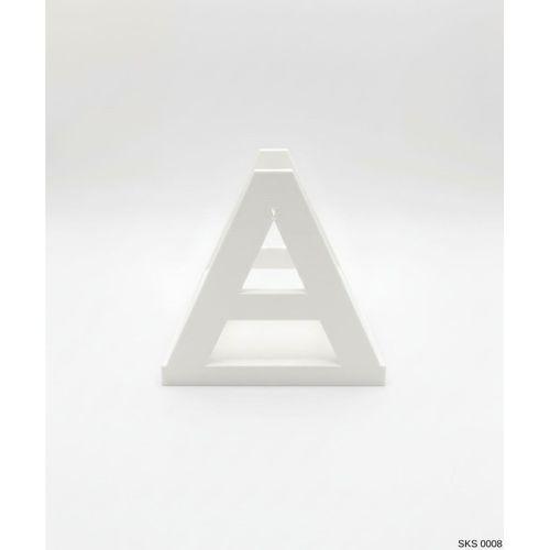 Beyaz A Harf Seklinde Mini Dekoratif Saksi Ismine Ozel Bas Harf Tasarim 75 Cm Masa Ustu Ofis Dekoru