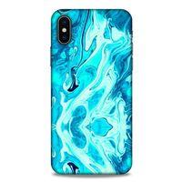 Mermer Turkuaz Apple Iphone X Kılıf