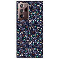 Samsung Galaxy Note 20 Ultra Kılıf Kelebek Etkisi (8) Baskılı Kılıf Turkuaz Beyaz