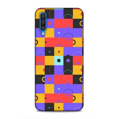 Samsung Galaxy A50 Uyumlu Kılıf Insomnia (37) Silicone Cover Mor Sarı