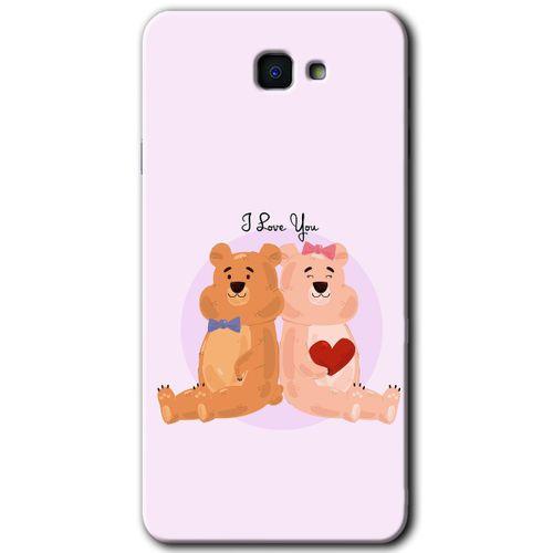 Samsung Galaxy J7 Prime HD Baskılı Kılıf + 9D Tam Ekran Koruyucu - Sevgili Ayıcık