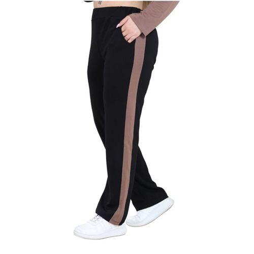 Melsay Butik Siyah Taba Renk Bloklu Modal Kadın Eşofman Takımı