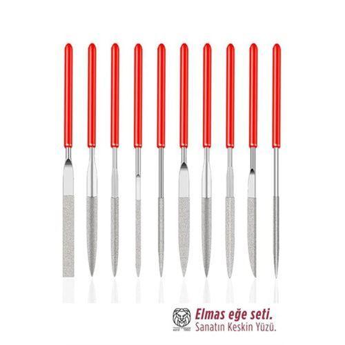 10'lu Profesyonel Elmas Eğe Seti | Hassas Metal Ahşap Cam İşleme Törpüsü 722921