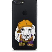 Zoologix (28) Apple Iphone 8 Plus Şeffaf Kılıf Silikon Desenli