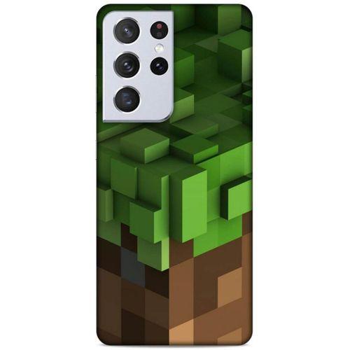 Lopard Samsung Galaxy S21 Ultra Uyumlu Kılıf PiXel (30) Silicone Case Block