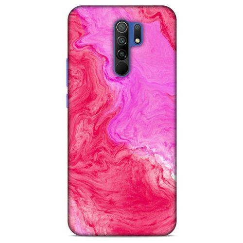 Xiaomi Redmi 9 Uyumlu Kılıf Pembe Delisi (11) Tam Koruma Mermer