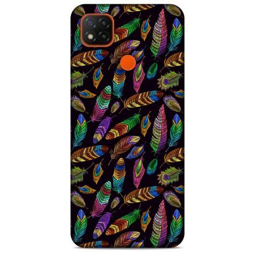 Xiaomi Redmi 9C Kılıf Desenli Özel Seri Tüyler (15) Antişok Kılıf