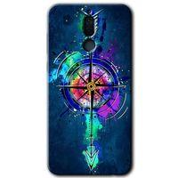 Huawei Mate 10 Lite Kılıf HD Desen Baskılı Arka Kapak - Gizemli Pusula + Kırılmaz Cam