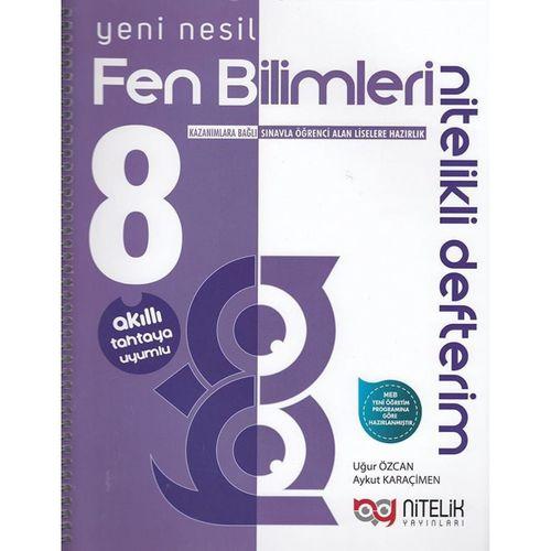 8. Sınıf Fen Bilimleri Nitelikli Defterim Nitelik Yayınları