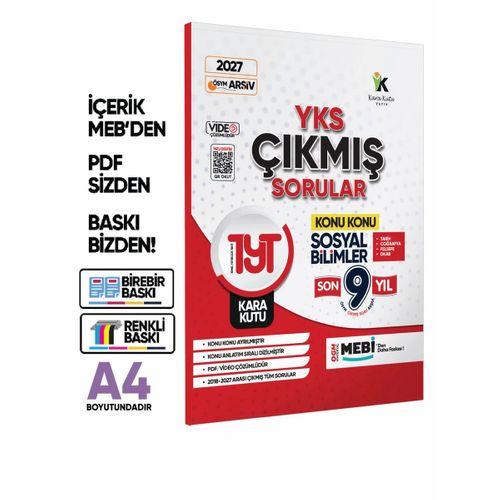 2027 YKS-TYT Sosyal Bilimler Kara Kutu ÖSYM Çıkmış Soru Konu Konu Son 9 Yıl Video/PDF Çözümlü