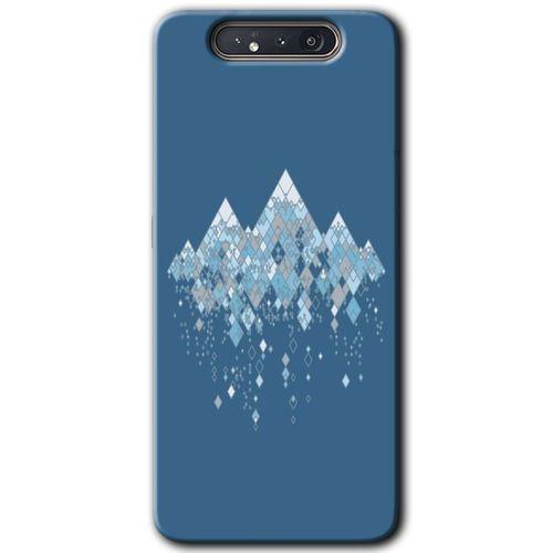 Samsung Galaxy A80 Kılıf HD Desen Baskılı Arka Kapak + Temperli Cam - İceberg