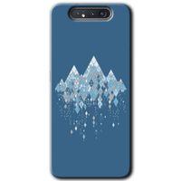 Samsung Galaxy A80 Kılıf HD Desen Baskılı Arka Kapak + Temperli Cam - İceberg