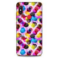 Xiaomi Mi A2 Lite Kılıf Pastel Renkler (42) Rugged Armor Kılıf Mor Pembe