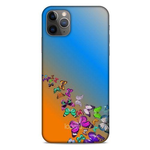 Apple Iphone 11 Pro Max Kılıf Kelebek Etkisi (50) Shockproof Kılıf Bordo Pembe