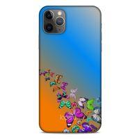 Apple Iphone 11 Pro Max Kılıf Kelebek Etkisi (50) Shockproof Kılıf Bordo Pembe