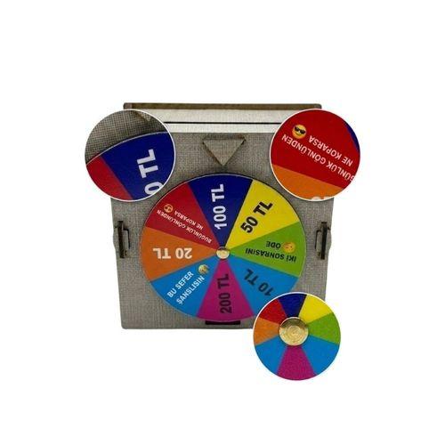 Dekoratif Şans Çarklı Kumbara Para Biriktirme Oyunu