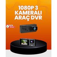 Araç İçi Güvenlik Kamerası | 3 Kanallı, 24 Saat Park Kaydı Destekli