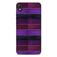 LG K20 2019 Kılıf Patchwork (14) Lansman Kılıf Mor Bordo