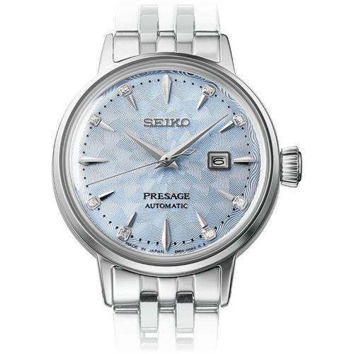 Seiko Presage SRE007J1 Otomatik Çelik Gri Mavi Kadran 30 mm Kadın Kol Saati