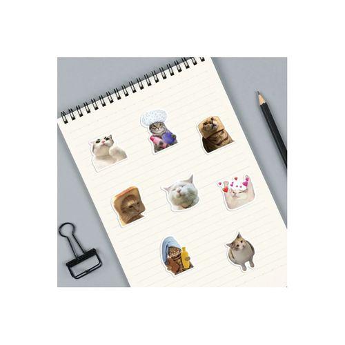 Çılgın Kediler Macbook Notebook Tablet Telefon Ajanda Laptop Defter Sticker Seti