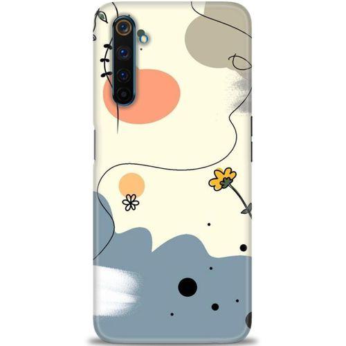 Realme 6 Pro Kılıf HD Baskılı Kılıf - Papatya + Tam Ekran Koruyucu