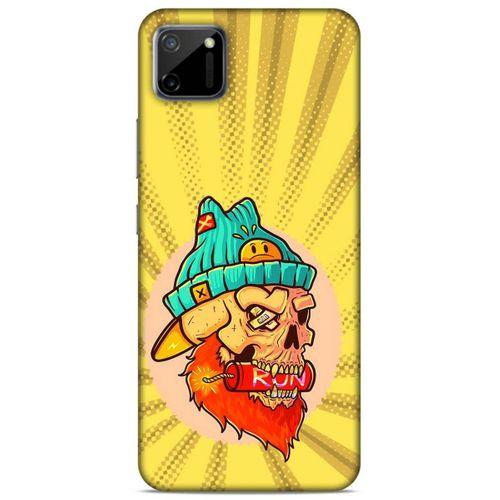 Lopard Oppo Realme C11 Uyumlu Kılıf Tattoo's (32) Soft Silikon Kılıf Run