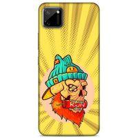 Lopard Oppo Realme C11 Uyumlu Kılıf Tattoo's (32) Soft Silikon Kılıf Run