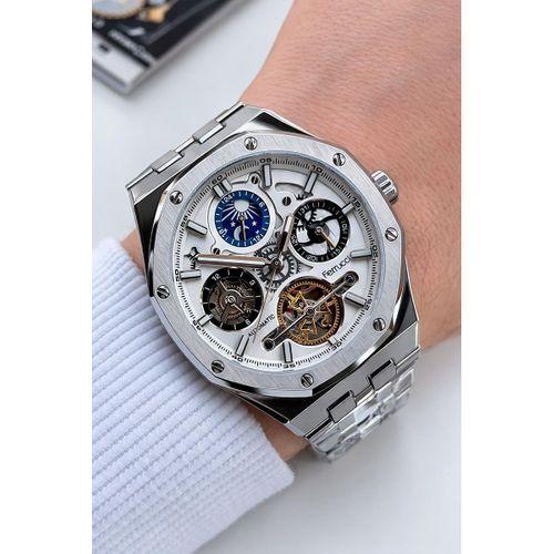 Ferrucci Otomatik Ve Kurmalı Güneş Ve Mehtap Kadranlı 2 Yıl Garantili Erkek Kol Saati BFC.M3571.S4