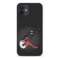 Apple iPhone 12 Kılıf Depresyon (34) Slim Armor Kılıf Yeşil Fuşya