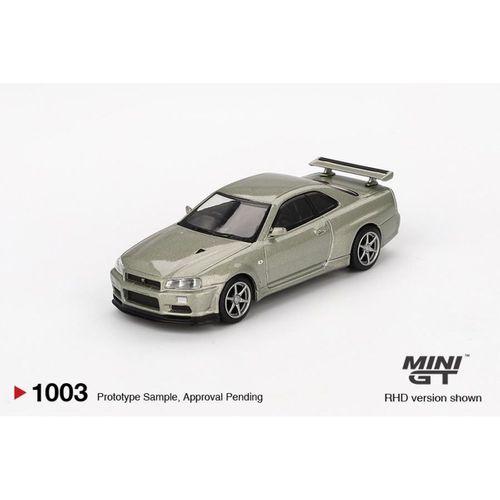 Mini GT Nissan Skyline GT-R (R34) V-Spec II Nür Millenium Jade 1003