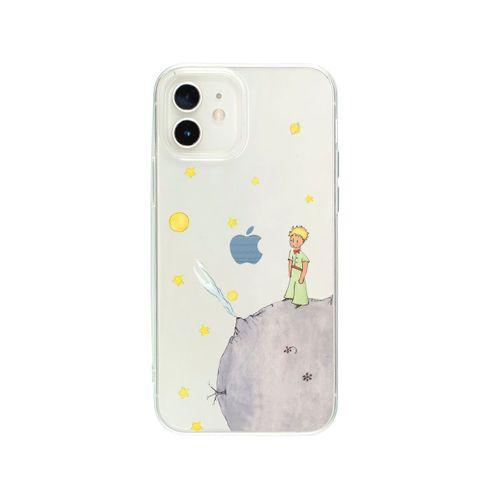 iPhone 12 Küçük Prens Desenli Premium Şeffaf Silikon Kılıf