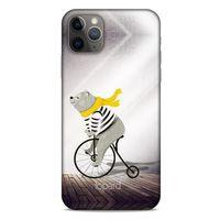 Apple Iphone 11 Pro Max Kılıf FunnyMaX (11) Tam Koruma Kahve Ayı