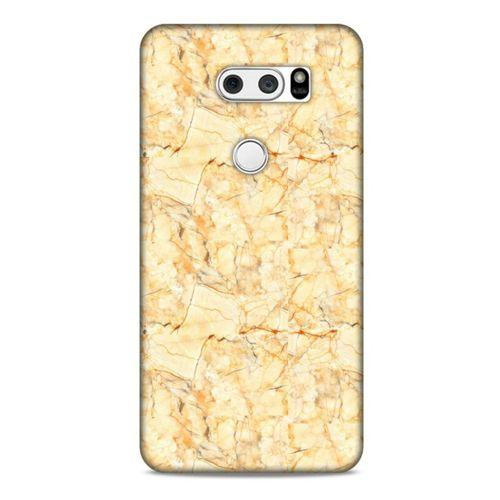 Mermer Desenli (49) Tema Ultra Silikon Kılıf Gold LG K40S Kılıf