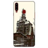 Samsung Galaxy A20s Kılıf Dünya Mimarisi (40) Fit Silikon Kılıf Wooden Gagster House