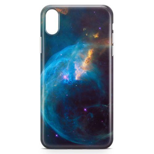 Apple iPhone XR Kılıf Nasa Galaxy Arka Kapak Koruma Desenli Full Koruyucu
