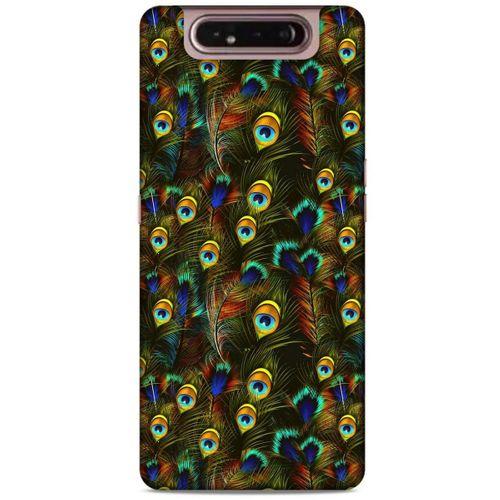 Samsung Galaxy A80 Kılıf Desenli Özel Seri Tüyler (11) Tam Koruma