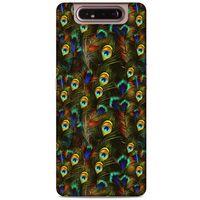 Samsung Galaxy A80 Kılıf Desenli Özel Seri Tüyler (11) Tam Koruma