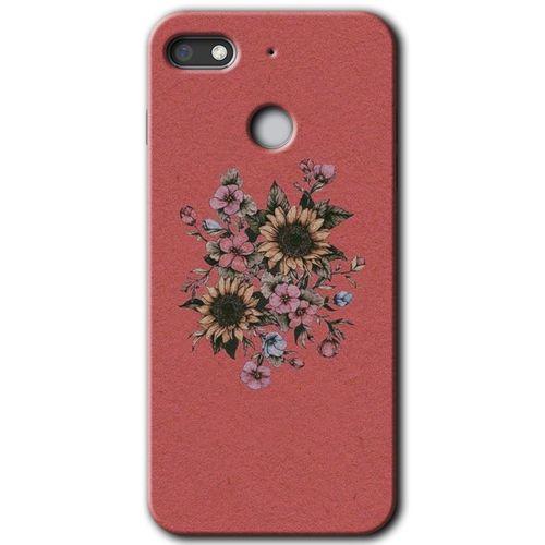 General Mobile GM 8 Go Kılıf HD Desen Baskılı Arka Kapak - Retro Çiçek