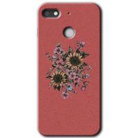 General Mobile GM 8 Go Kılıf HD Desen Baskılı Arka Kapak - Retro Çiçek