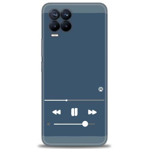 Realme 8 Kılıf HD Baskılı Kılıf - Müzik Çalar + Tam Ekran Koruyucu