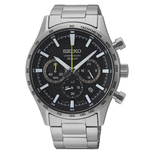 Seiko SSB413P Quartz Çelik Gri Siyah Kadran Safir Cam 43 mm Erkek Kol SaatiTİ