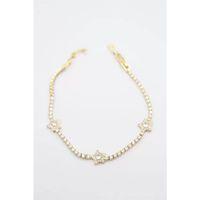 Yıldız Taşlı VİP Bileklik - Altın