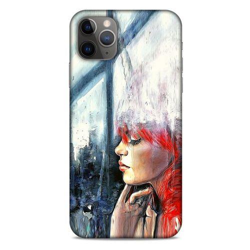 Apple Iphone 11 Pro Max Kılıf Depresyon (14) Lansman Kılıf Mor Bordo