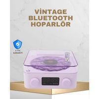 Retro Pikap Tasarımlı Bluetooth Hoparlör – Projektörlü Şarjlı Lamba