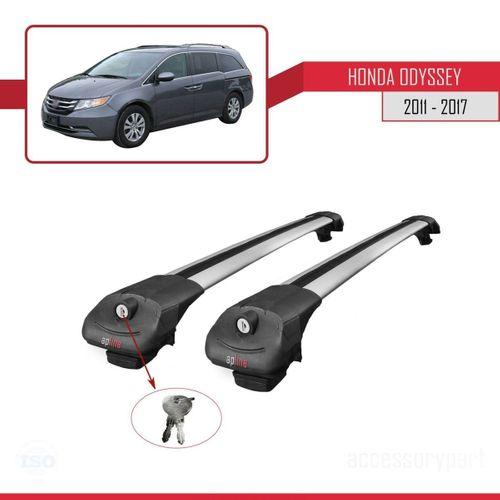 Honda Odyssey MPV 2011-2017 Arası ile uyumlu ACE-1 Ara Atkı Tavan Barı GRİ