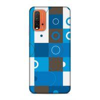 Xiaomi Redmi 9T Uyumlu Kılıf Insomnia (27) Tasarımlı Kılıf Mavi Beyaz