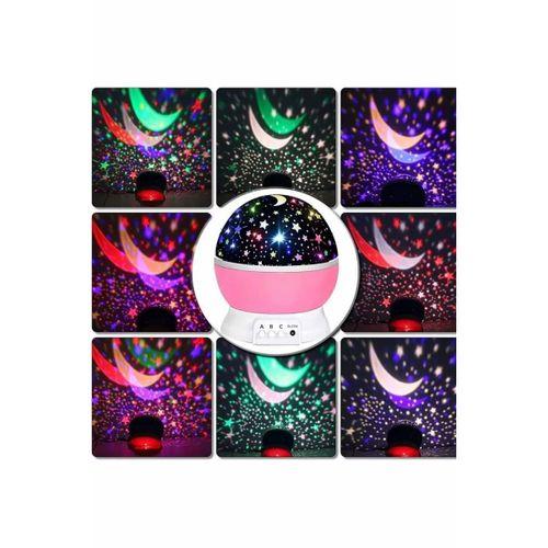 Yıldız Görünümlü Gece Lambası Renkli Masa Lambası Gökyüzü Projeksiyon