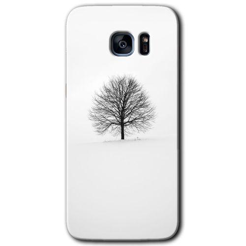 Galaxy S7 Edge Kılıf HD Desen Baskılı Arka Kapak - Alone Tree